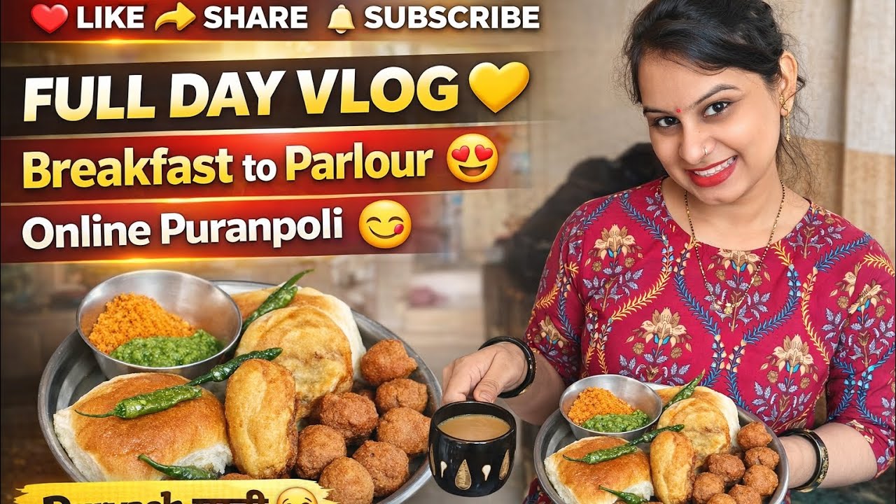 Breakfast Vadapav Parlour Appointment Online Puranpoli 😍 Durvachi Masti #ytvideo#viralvideo#family😘🥳