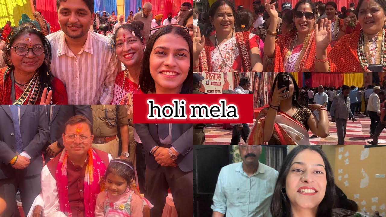 Day-12/30|| uttarakhand holi mela 🫶🏻💗✨|| ft pushkar singh dhami && pawan pahadi 
