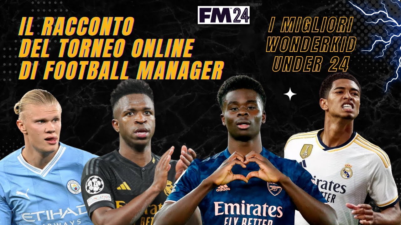 IL RACCONTO DEL TORNEO ONLINE DI FOOTBALL MANAGER 2024 A TEMA WONDERKIDS ► 10 PARTECIPANTI SCATENATI