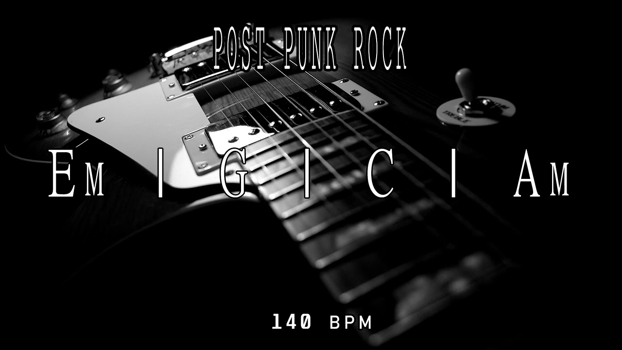 Post punk Rock Backing track in Em | Molchat Doma style