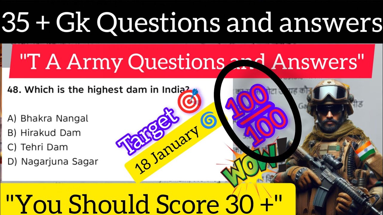 Science and gk questions and answers || army gd general knowledge questions and answers || 