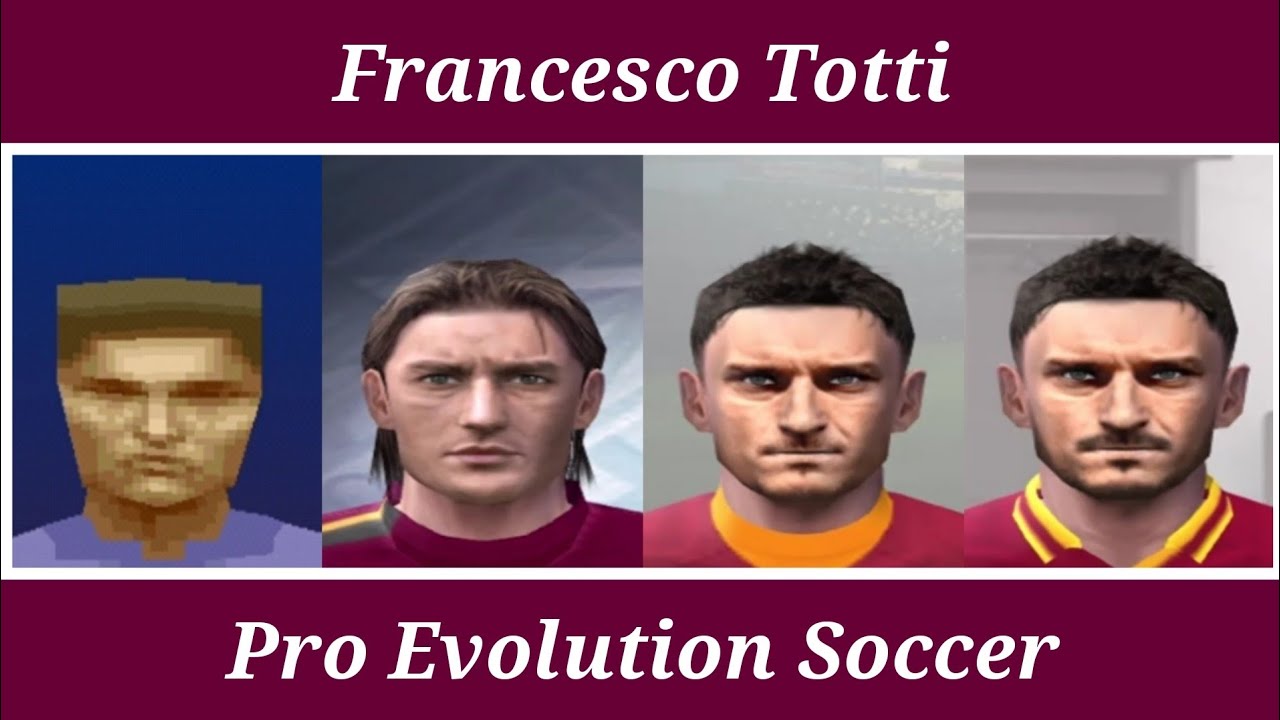 Francesco Totti Stats - Winning Eleven 4 ao PES 2017 - PS1 e PS2