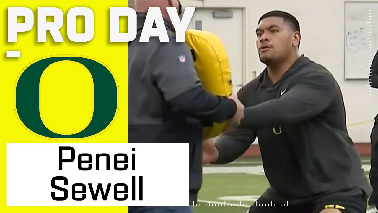 Penei Sewell FULL Pro Day Highlights!