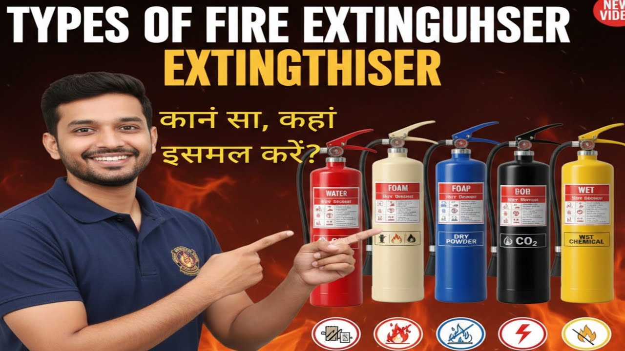 Types of Fire Extinguisher |Fire Extinguisher Uses | Fire Extinguisher Ke Prakar