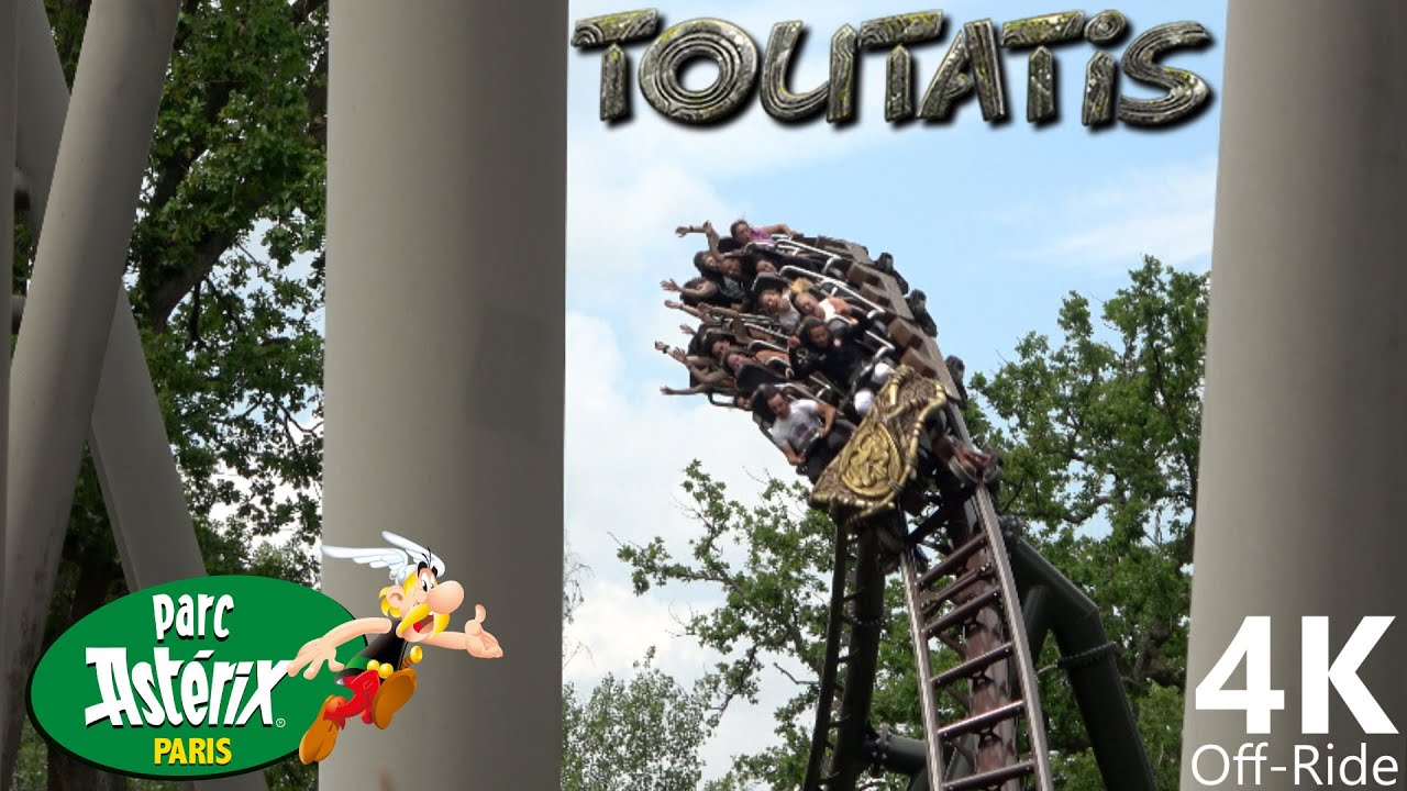 Toutatis - 4K Off-Ride - Parc Astérix - Intamin LSM Coaster - Multi launch Coaster - Cinematic