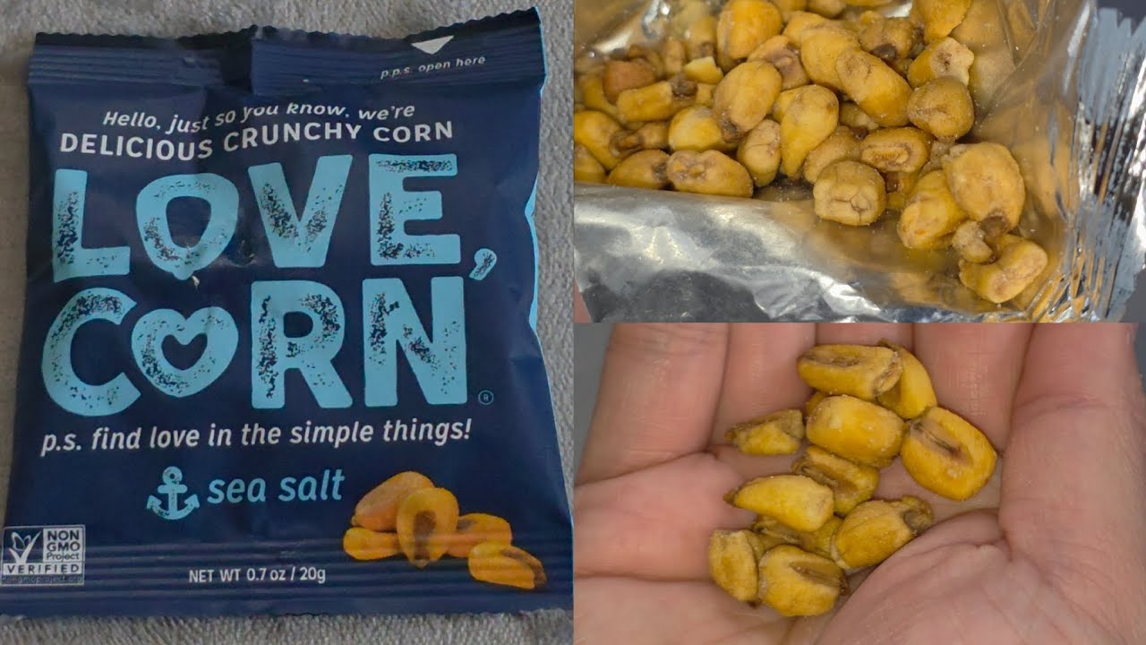 Love Corn Sea Salt Corn Nuts Taste Test Review