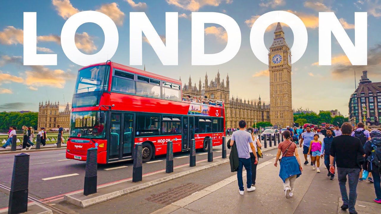 London Walking Tour 🇬🇧 4K/60fps (Tower Bridge, St. Paul's Cathedral, London Eye, Big Ben ++)