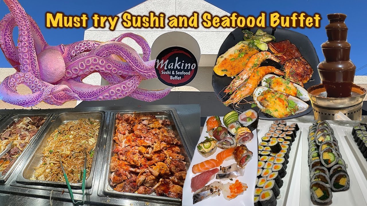 Внутри ресторана Makino Lunch Buffet | Суши и морепродукты без ограничений
