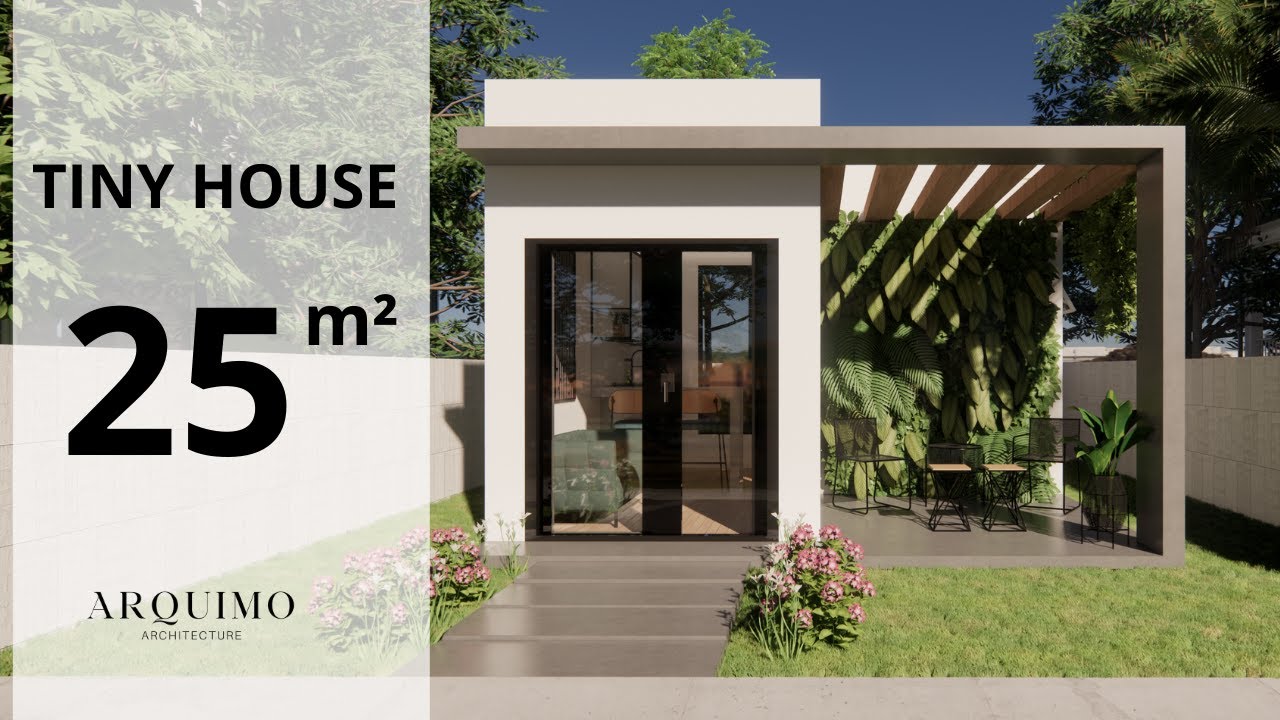 25 SQM HOUSE PLAN | TINY HOUSE | MINI HOUSE 25 M&sup2;| 5X5 HOUSE (25 SQM)| Small House Design Idea