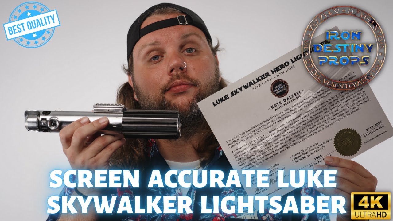 The Most Screen Accurate Luke Skywalker Lightsaber | Iron Destiny Props
