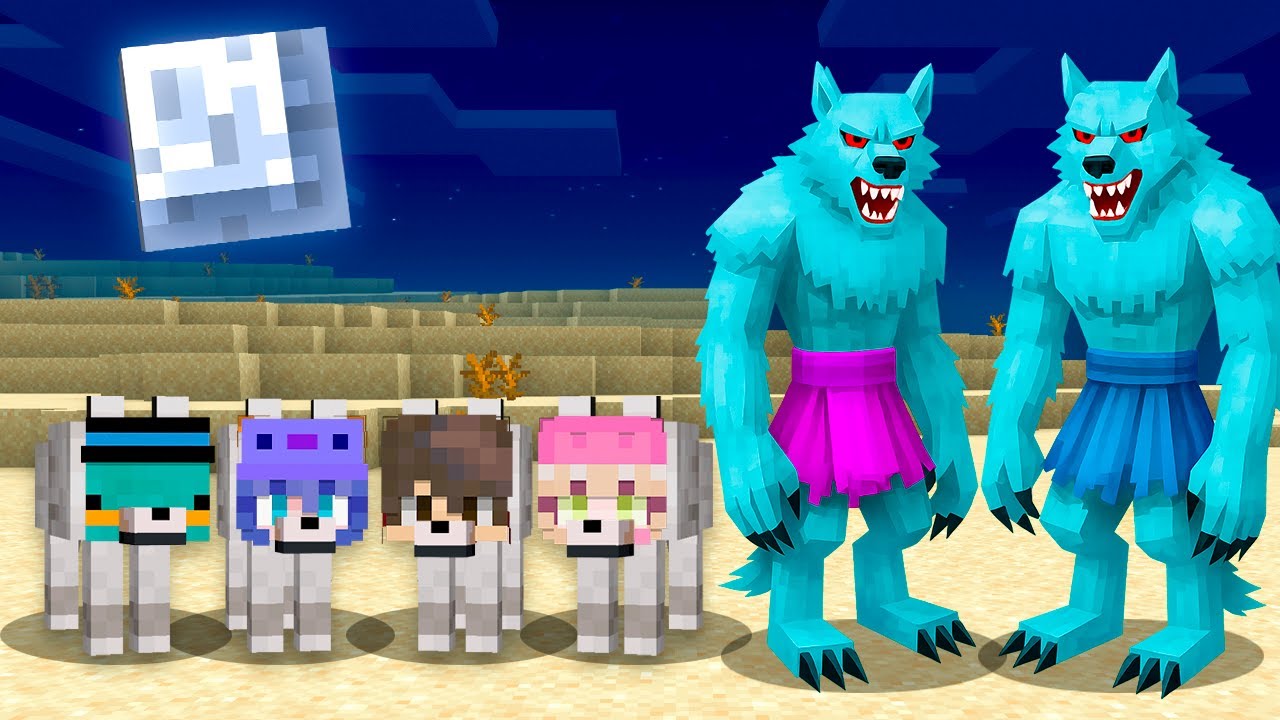 Crec&iacute; de PERRO BEB&Eacute; Hasta HOMBRE LOBO en Minecraft!