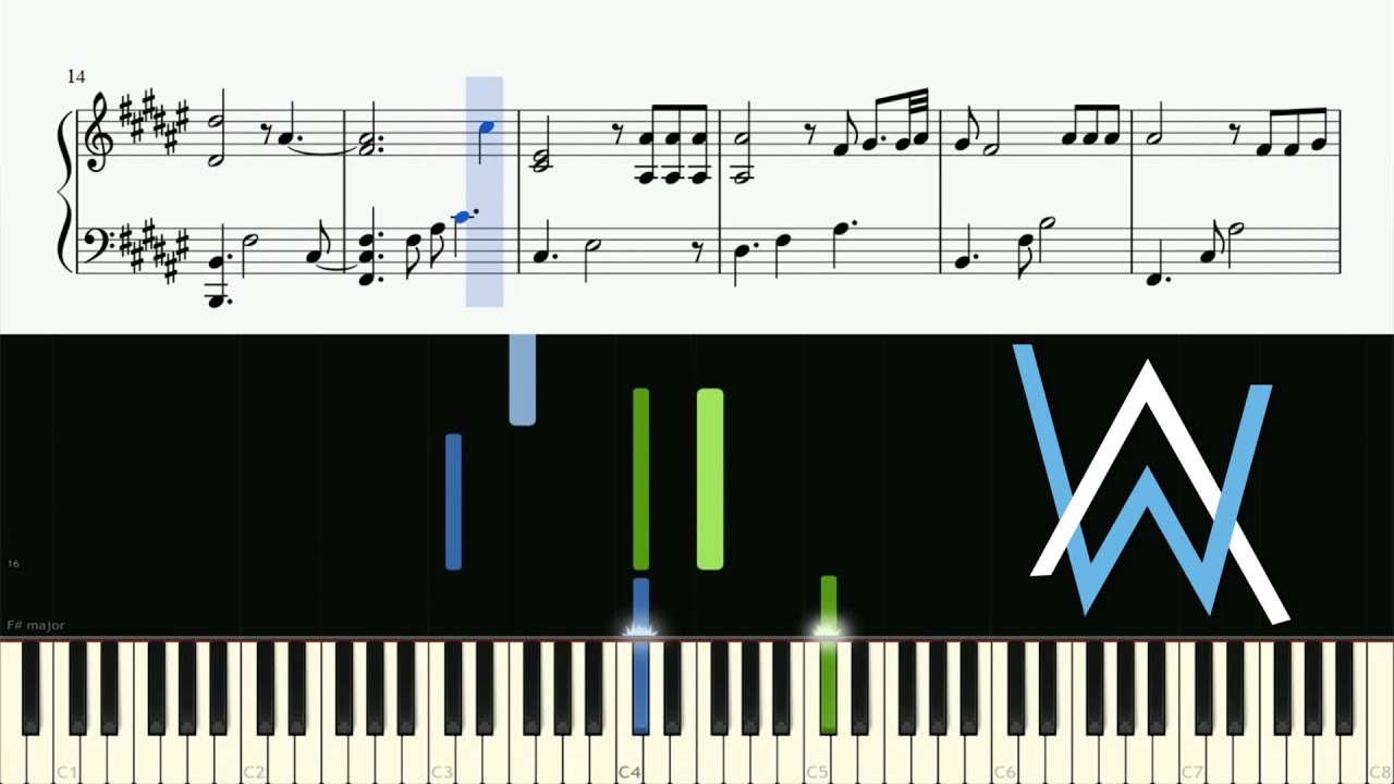 Alan Walker - Faded (Piano Version) - Piano Tutorial + SHEETS