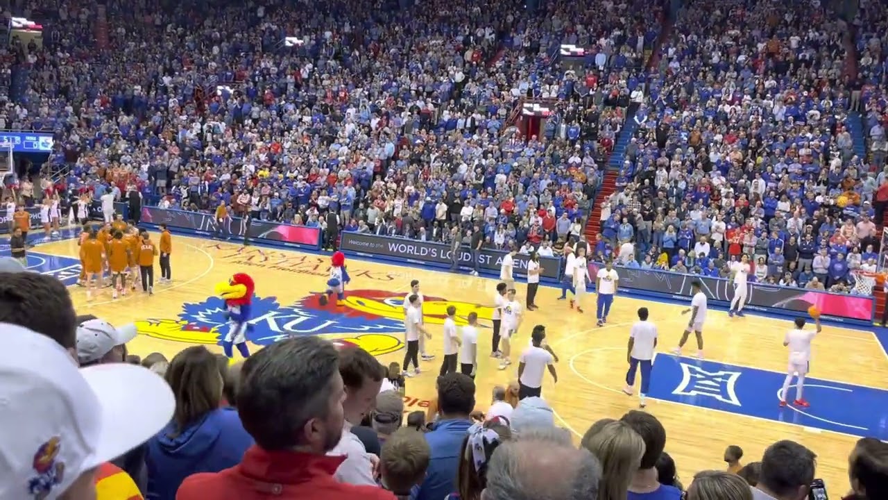 KU basketball pregame Fighting Jayhawk song