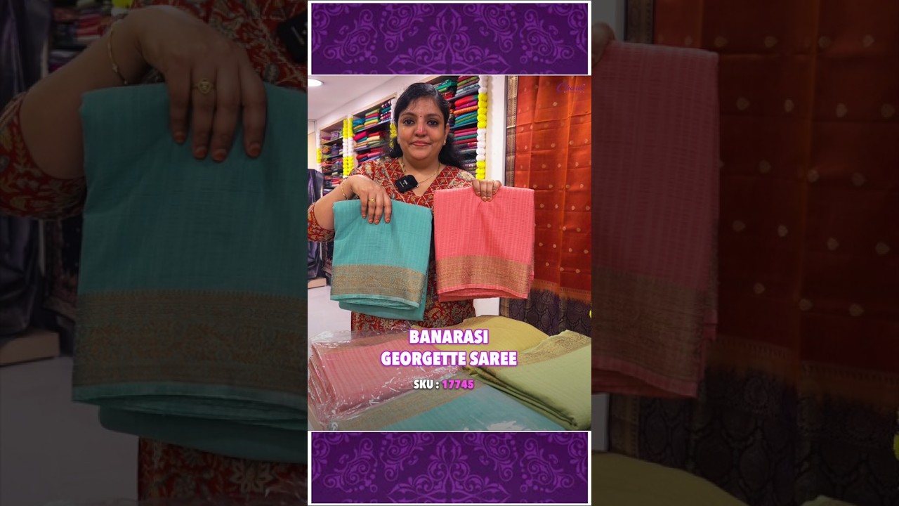 Banarasi Georgette Saree🥻| Charvi Boutique | WhatsApp 9791903019 & 7358097969
