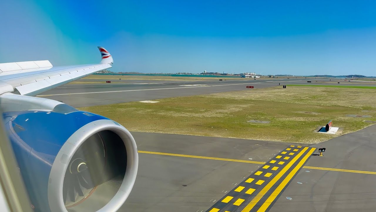 British Airways A350-1000 Approach and Landing in Boston!