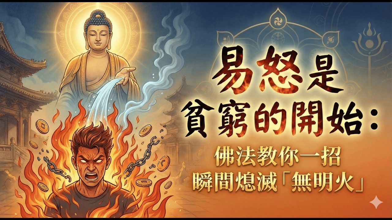 易怒是貧窮的開始：佛法教你一招瞬間熄滅「無明火」。