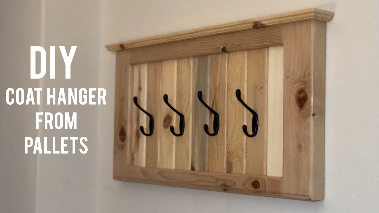 Paletten askılık yapımı / Making coat hanger from pallets / Colgador de palets