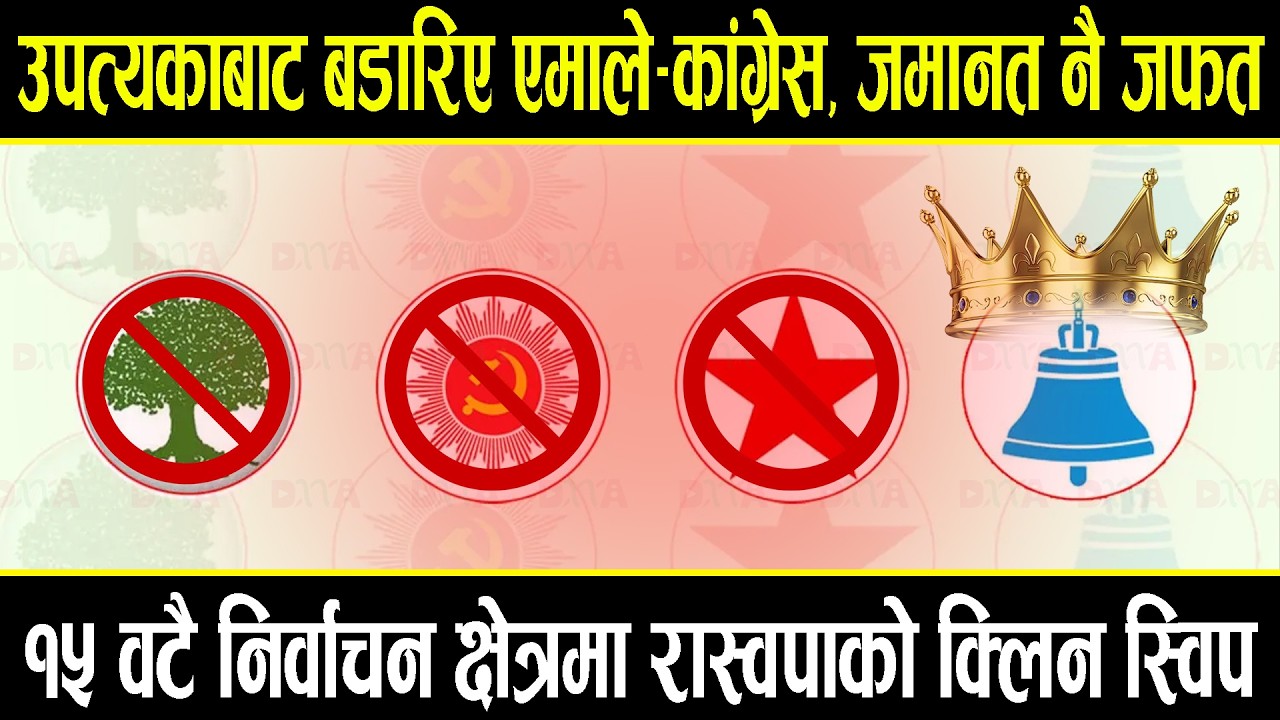 काठमाडौं उपत्यकाबाट बडारिए एमाले–कांग्रेस, जमानत नै जफत, १५ वटै निर्वाचन क्षेत्रमा क्लिन स्विप