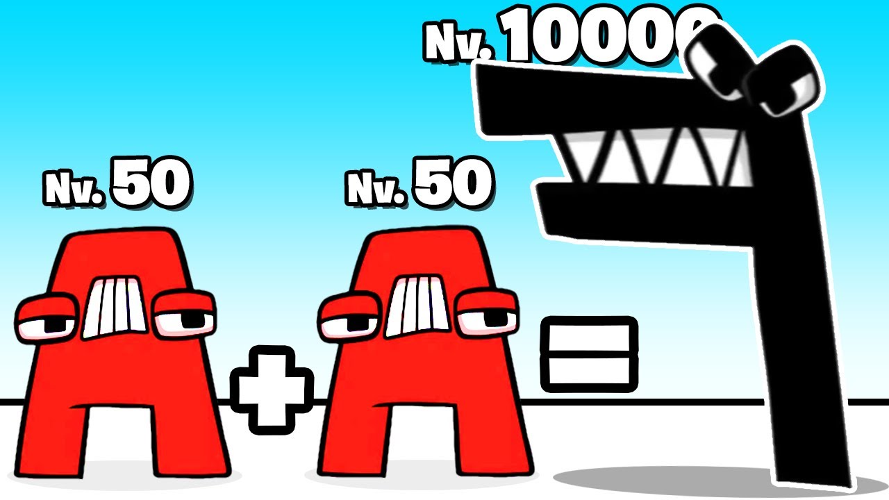 LA MEILLEURE ÉVOLUTION DE L'ALPHABET LORE ! (Merge Alphabet: Lord Run)