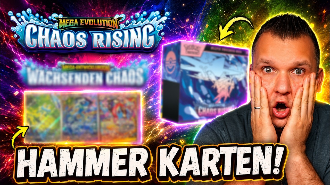 Der erste Blick auf Chaos Rising! Waschendes Chaos! Alle Pokémon Karten, Booster Designs und mehr!