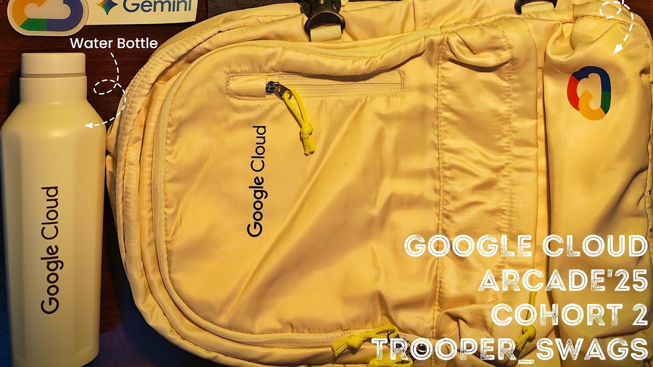 Google Cloud Arcade Trooper Swags Unboxing