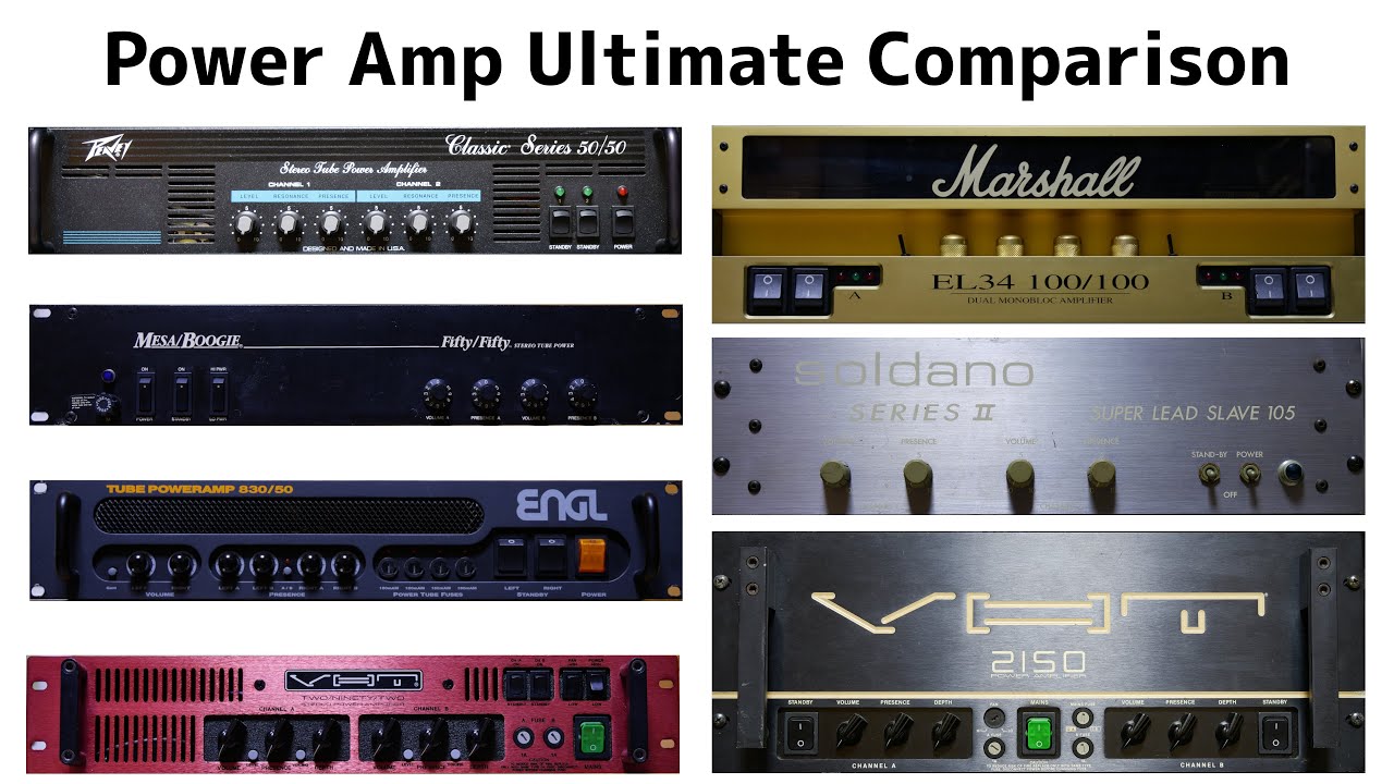 7 Tube Power Amps Ultimate Comparison