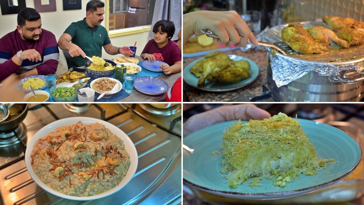 I bought a new Oven | Chicken Mandi on Stove top | Mutton Harees | Kunafa