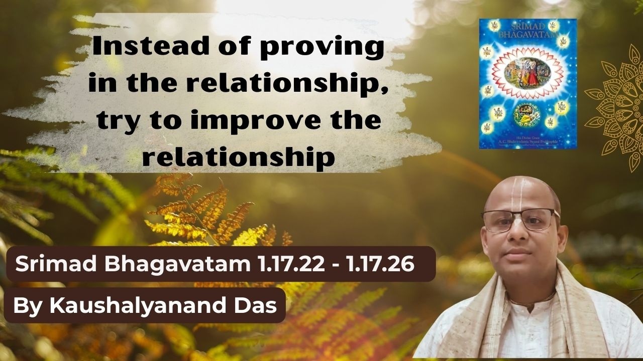 Srimad Bhagavatam SB 1.17.22 to SB 1.17.26