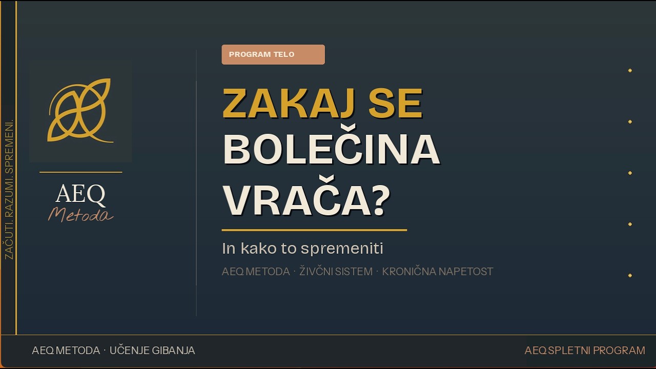 Zakaj se bolečina vedno vrača in kako to spremeniti