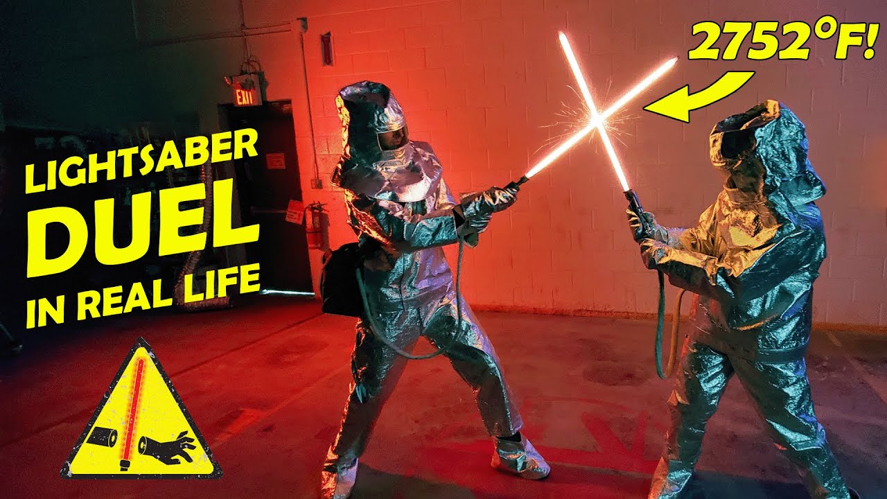 REAL LIGHTSABER DUEL! (2752°)