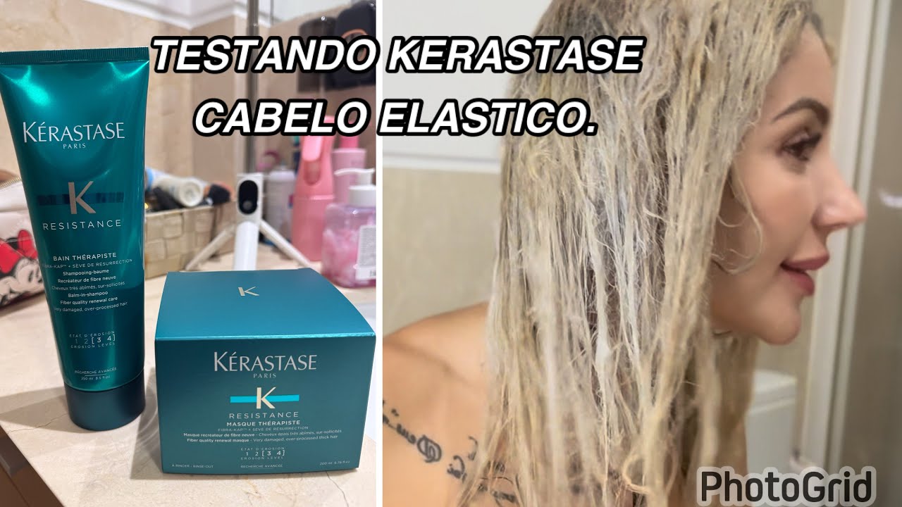 TESTANDO MASCARA KERASTASE RESISTANCE MASQUE THÉRAPISTE