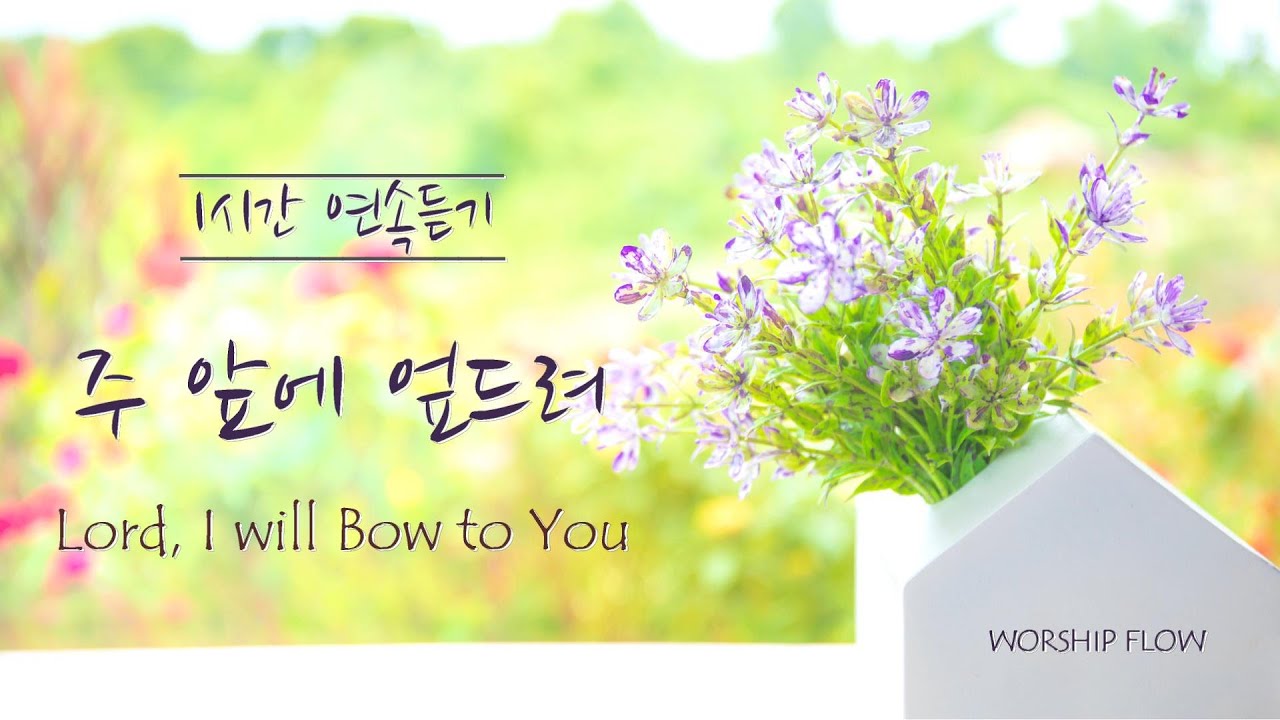 [1시간 연속듣기] 주 앞에 엎드려 피아노 CCM 연주/Lord, I will Bow to You Piano Instrumental(영어가사/lyrics)