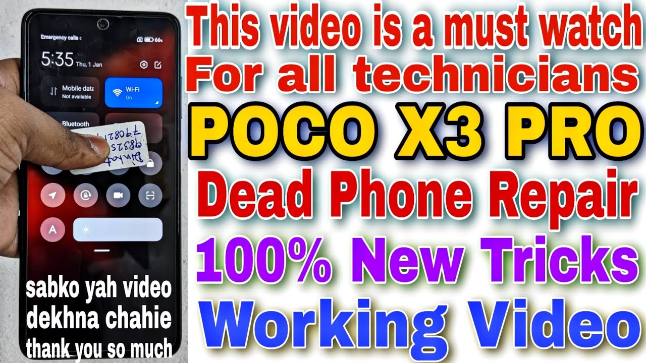Poco X3 Pro 100% Dead Solution | poco X3 Pro Dead problem fix