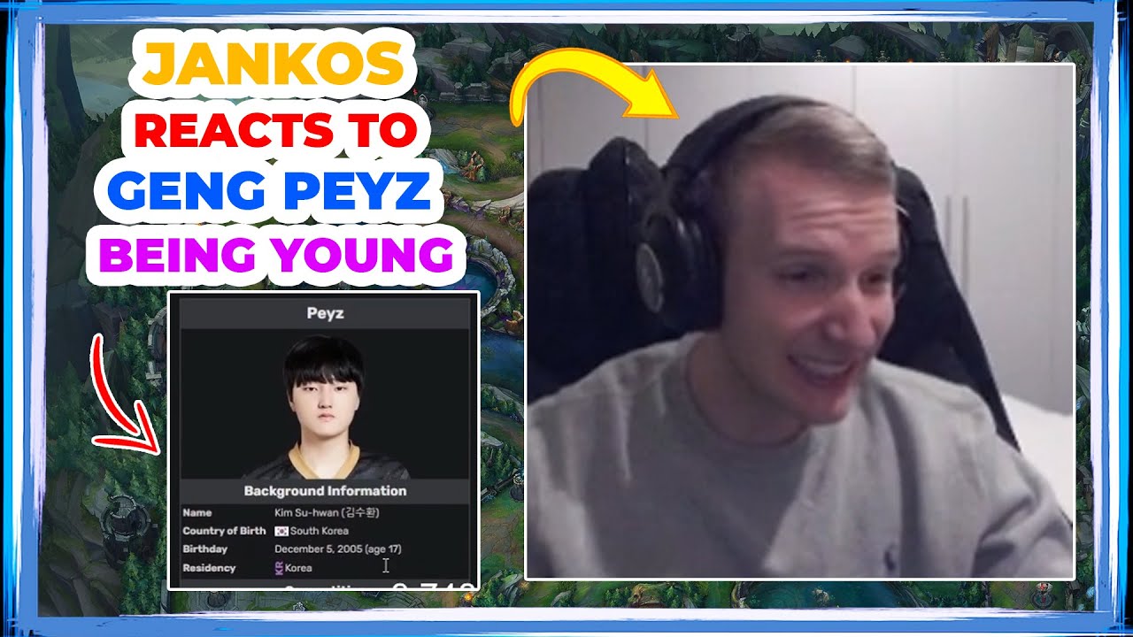 Jankos Reacts to GENG PEYZ Being YOUNG 👀