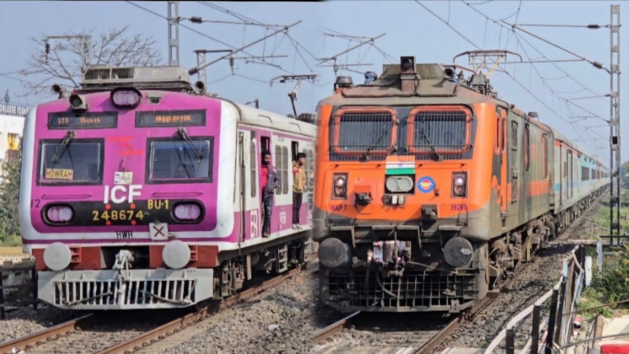 [Amrit Livery Wap-7 Loco & Vishobharti Passenger & Different Model Emu New & Old]