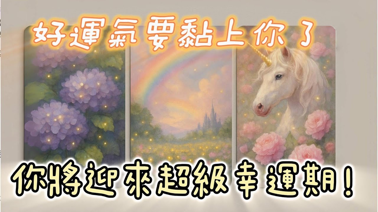 塔羅占卜🔮未來三個月，你將迎來超級幸運期！🌟好運氣黏上你🌈