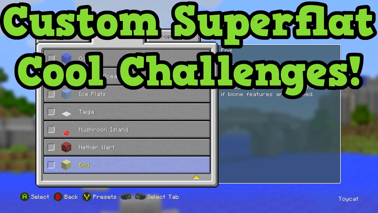 Minecraft Xbox 360 + PS3 TU25 Custom Superflat Explained - Tutorial & Challenges