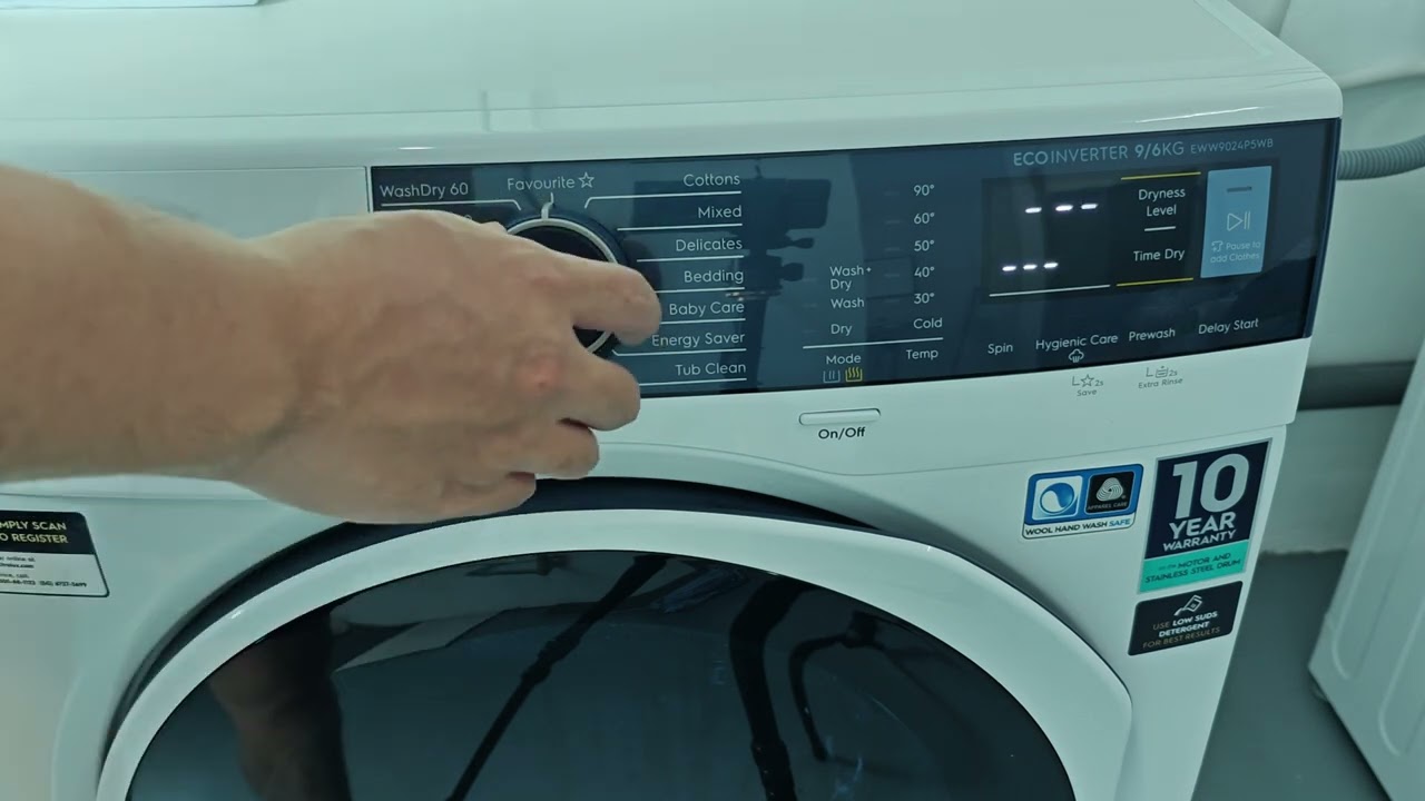 Electrolux 2 in 1 Washer Dryer:  How to Dry Only