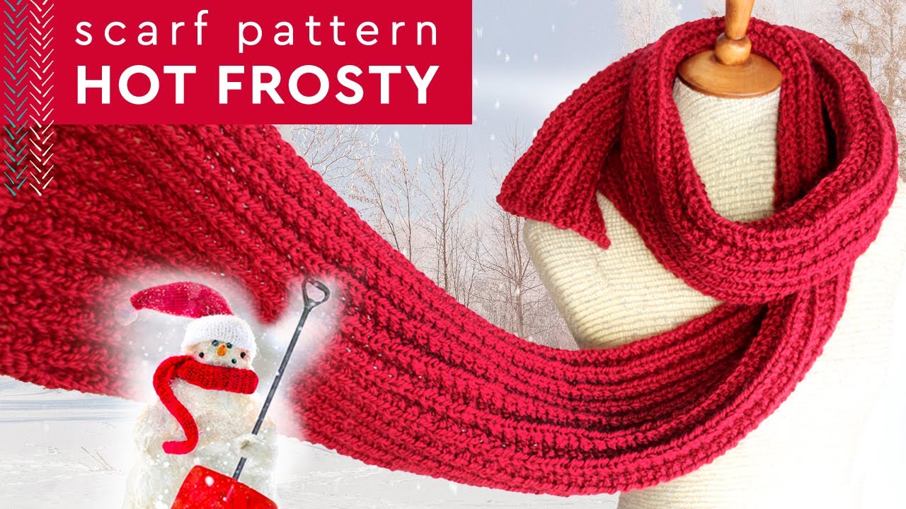 Узор для вязания шарфа «Холодный мороз» 🧣 Реплика фильма Netflix