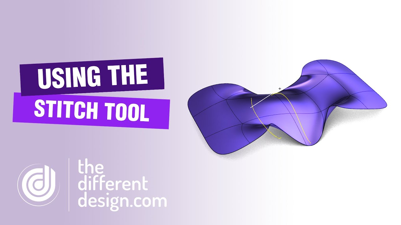 How to use the Stitch tool in Sub D for Rhino
