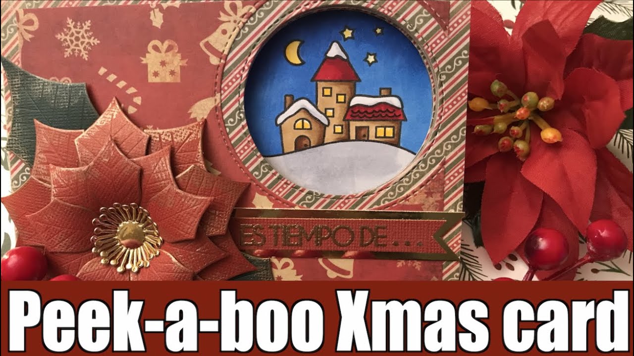 Peek-A-Boo Xmas card