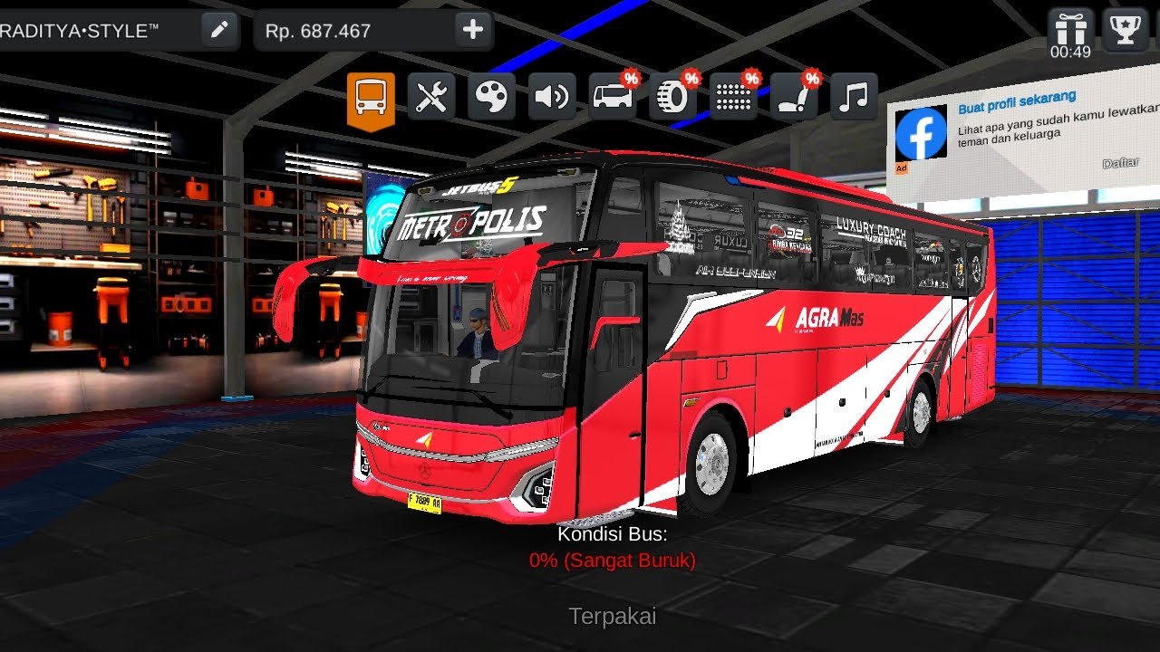 MODIFIKASI JETBUS 5 AGRA MAS 