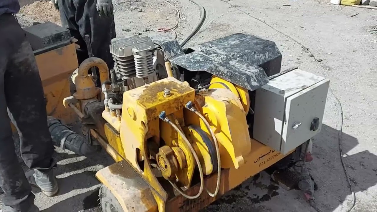 آموزش کارکرد دستگاه ملات پاش پیستونی مدل T13M تیران تونل بیستون09356800680
