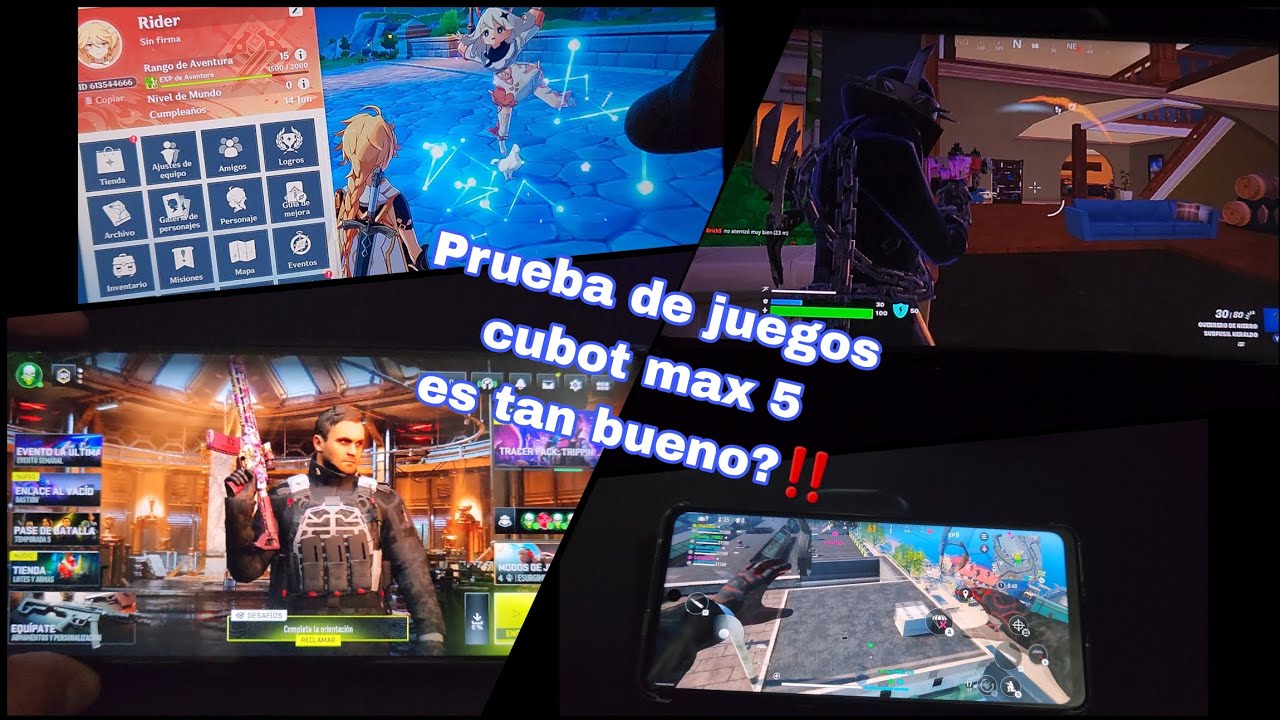 Cubot MAX 5 Prueba de juegos pesados | Es tan bueno? | Es gamer?