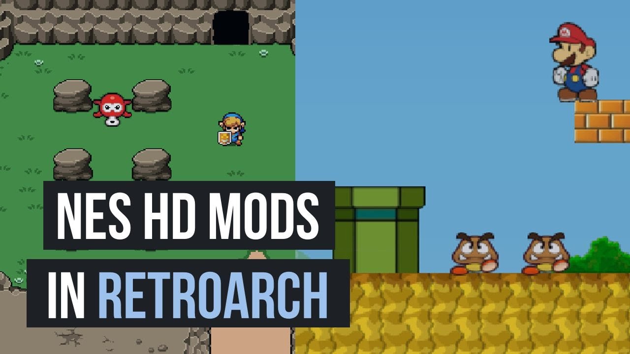 Как установить текстуры NES HD в RetroArch 1.9.0 (Mesen Core)
