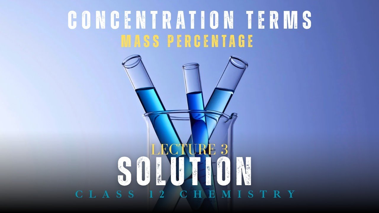 Solutions | Mass Percentage | NCERT Review Series 