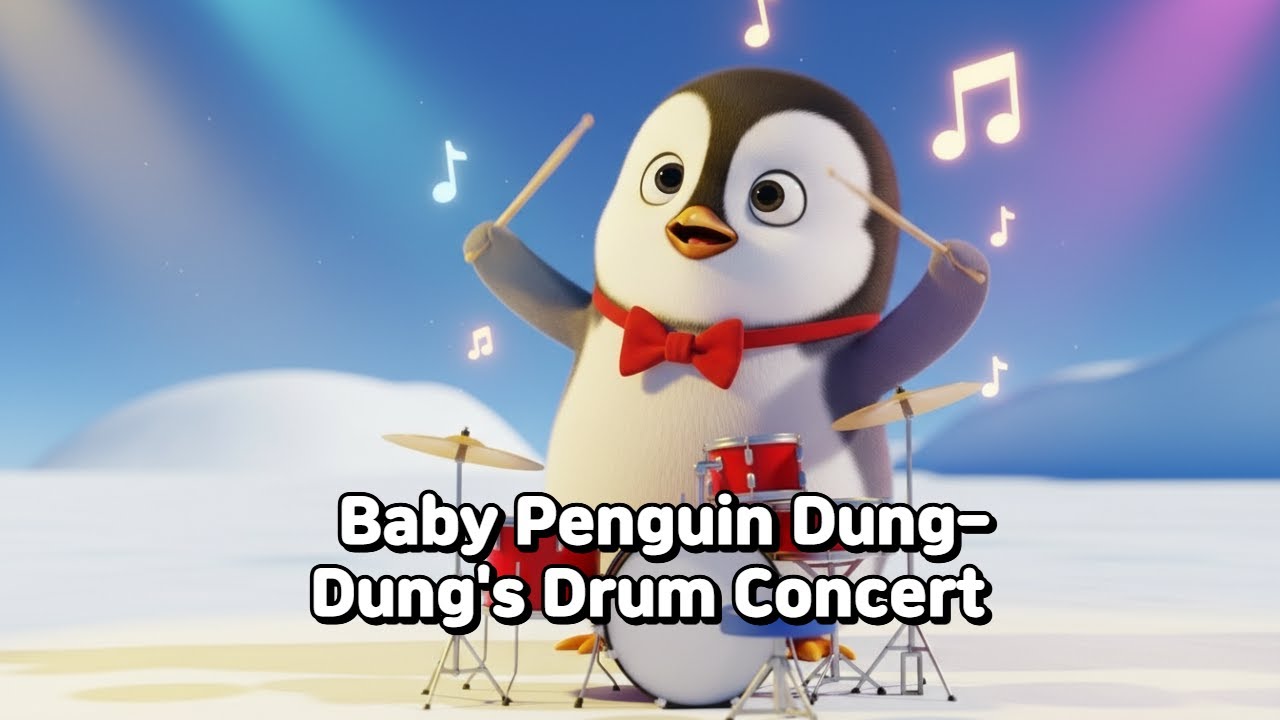 🥁 Shake Your Body! Baby Penguin Dung-Dung's Drum Concert | Popular Kids Dance Song