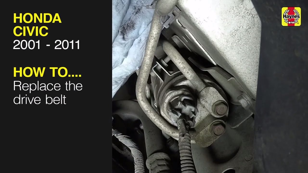 Honda Civic (2001 - 2011) - Replace the drive belt
