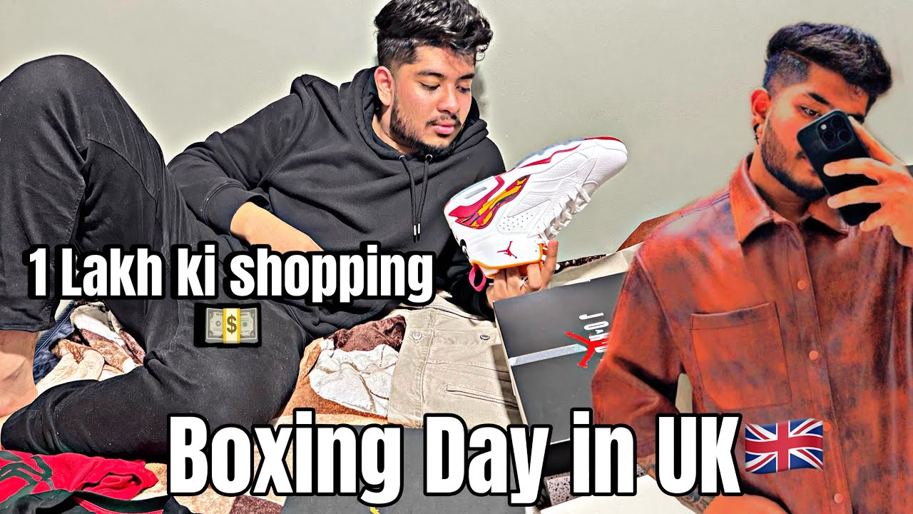 Boxing day shopping in UK🇬🇧|| 1 Lakh ki shopping on Boxing day🤯♥️(26 December) ||Student life♥️