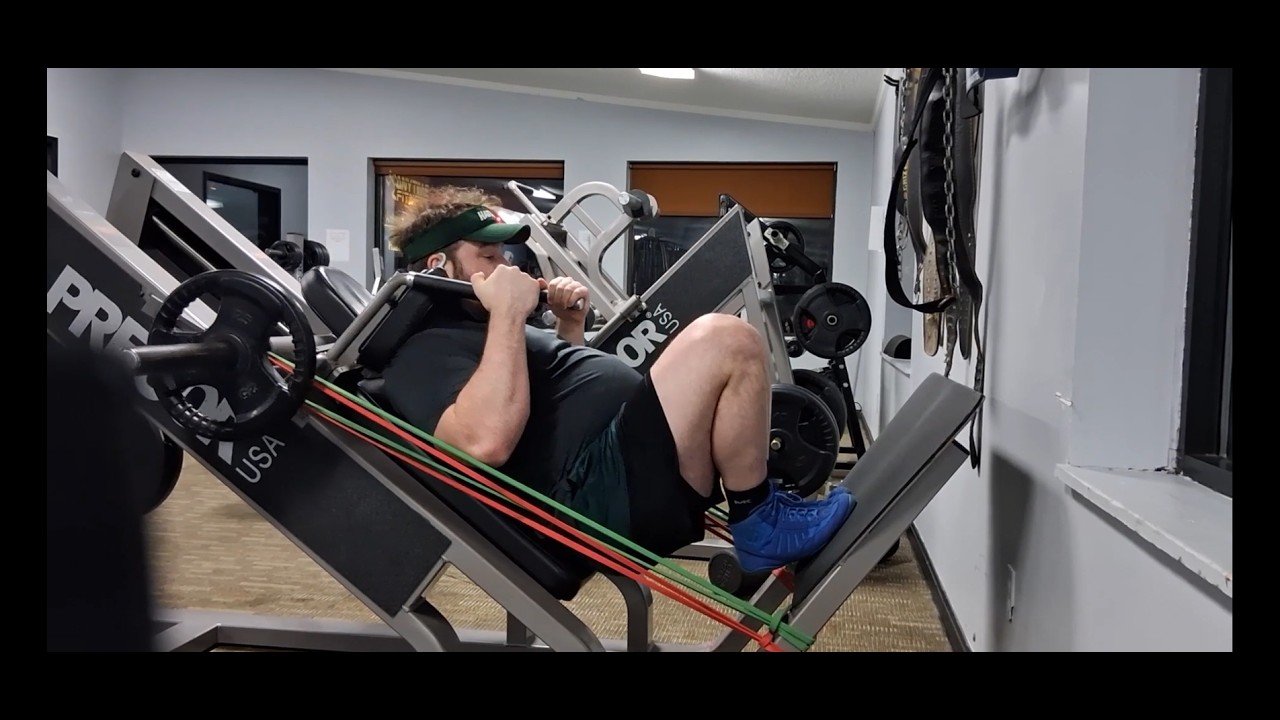 Banded Hack Squats, Trap Bar Carries & Smith Incline Press (Bad Knee Day)